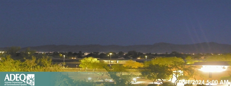 The camera view looks west from Avondale.